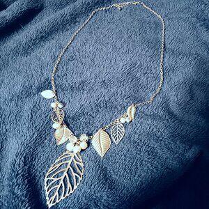 Fun Leaf Pendant Necklace